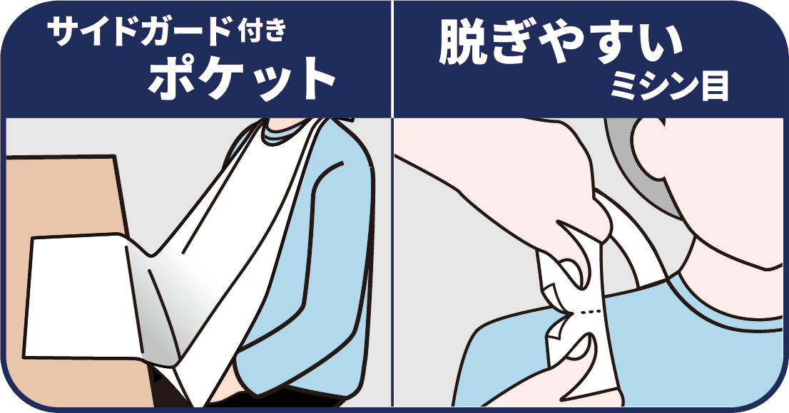 使いきり食事用エプロン